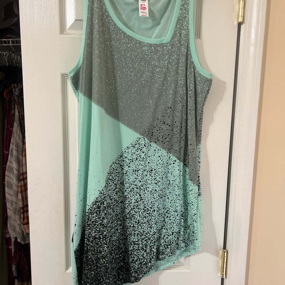 Stylish Mint and Black Women's Top